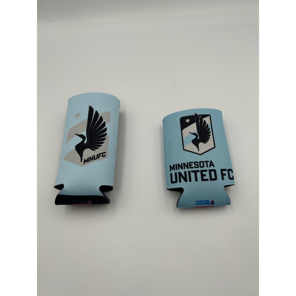 Minnesota United FC WinCraft Can Bottle Cooler Koozie Set Light Blue MLS MNUFC
